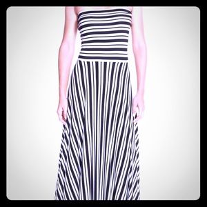 Felicity and Coco B&W Nordstrom Striped Maxi Dress